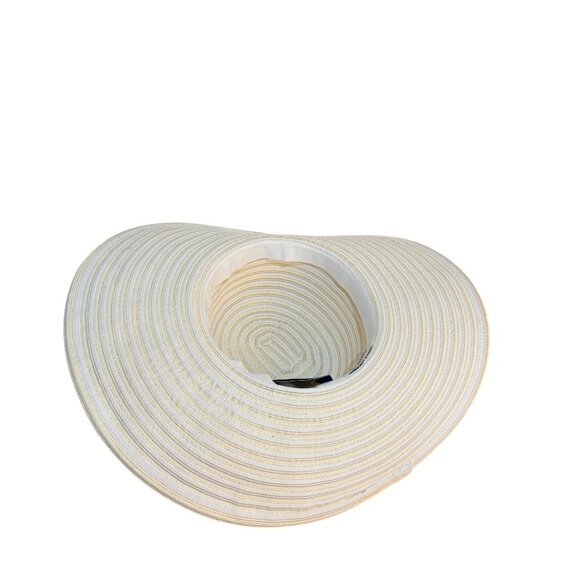 Betmar NY Beach Sun Hat Wide Brim Floppy UPF 50 Resort Fashion Ivory Cruise Chic main image 6